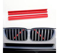 AggAuto Insertos Rejilla Frontal para BMW Serie1/3 F20 F30 G30 G33, Rojo | Molduras decorativas parrilla, compatible Serie2/4/6/7 F22 F45 F32 G11 G12, ajuste preciso, estilo deportivo