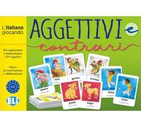 Aggettivi e contrari. Gamebox: Spiel à 2 x 65 Karten mit Adjektiven und ihren Gegensätzen, 1 Joker- und 1 Ereigniskarte + Spielanleitung