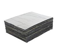 AggSound 13 piezas 8mm 40×33cm coche aluminio corte aislamiento estera autoadhesivo, aislamiento acústico estera, puro aluminio escudo térmico aislamiento(1,67㎡)