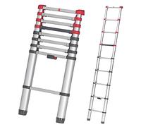 Aghasa - Escalera telescópica 7113091, color plata, de Hailo (1 unidad)