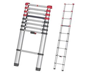 Aghasa - Escalera telescópica 7113091, color plata, de Hailo (1 unidad)