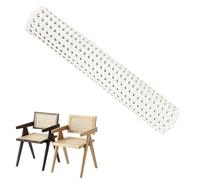aghoer Cane Webbing Rollo de ratán Tejido, ratán Abierto, Mimbre vienés, para proyectos de caning, decoración del hogar, 40 x 100 cm, Blanco
