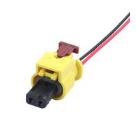 AGHXYUER 1 juego de conector de de coche de 2 pines, boquilla de inyección de combustible for coche, enchufe de refrigerante 4H0973323 5K0973323 6R0973323 (marrón 10 juegos)(Brown,5 Sets)