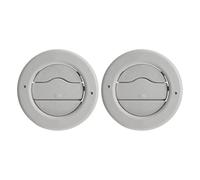 AGHXYUER 22910951 Roof Air Conditioner Vent Outlet Pane Tan Or Gray 2015~ ， Compatible With Tahoe Yukon ，Compatible with Yukon XL ，Compatible With Escalade AC Vent Grille((1 Pair Gray)