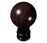 AGHXYUER Palanca de cambios Perilla de palanca de cambios de aluminio de grano de madera de caoba Transmisión manual/automática universal interiores del vehículo (amarillo)(Brown)