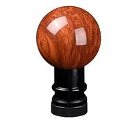 AGHXYUER Palanca de cambios Perilla de palanca de cambios de aluminio de grano de madera de caoba Transmisión manual/automática universal interiores del vehículo (amarillo)(Dark yellow)