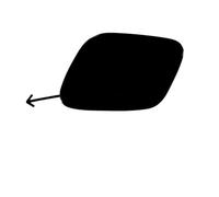 AGHXYUER Tapa de la cubierta del gancho de remolque del parachoques delantero for Prius 52128-47910 52127-47911 Tapa de la cubierta del remolque (lado derecho)(Black right side)