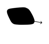 AGHXYUER Tapa de la cubierta del gancho de remolque del parachoques delantero for Prius 52128-47910 52127-47911 Tapa de la cubierta del remolque (lado derecho)(Black left side)