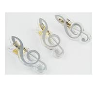 AGIFTY - Clip Clave De Sol Agifty C-1068 Plateado 7cm - 5410413