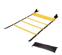 Agility Ladder Escalera de ejercicio ágil, velocidad, Fitness, coordinación corporal, fútbol, cinturón nailon ajustable, herramienta entrenamiento calentamiento, escalera salto(6m 12 sections)