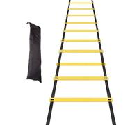 Agility Ladder Trainer, Speed Exercise Tool, Footwork Practice Equipment, Adjustable Rung Design, Storage Bag Included, for Football Basketball Soccer Tennis Hockey Drills, 196.85x15.75 inches