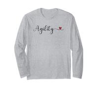 Agility Lindo Regalo tipografía Manuscrita Manga Larga
