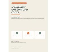 Aging Parent Care Command Center: The First 90 Days After a Hospital Stay, Fall, Diagnosis, or Sudden Change