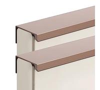 AGINOS 2 Tiradores de Cocina Manijas de Puerta de Armario de Aleación de Aluminio Tiradores Ocultos para Cajones para Muebles de Dormitorio, con Tornillos (Length 250mm)
