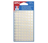 Agipa 100601 Marcadores, redondo, autoadhesivo, Plata