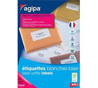 Agipa Address Labels for Laser Printer 105 x 148.5 mm Box of 400 White