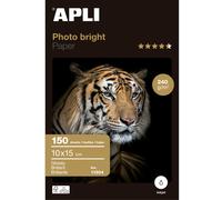 Apli Papel Fotográfico Brillante | 10 x 15 cm | 240g | 150 hojas