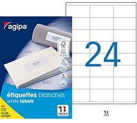 Agipa White Multipurpose 100 A4 70 x 35 - Etiqueta autoadhesiva (Color blanco, 7 cm, 3,5 cm)