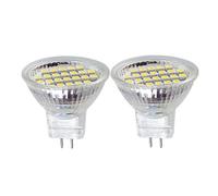 AGIPS luces de bajo voltaje 2pcs Bombilla LED luces gu4 12v MR11 Spotlight 35 mm de cristal Copa MINI 12V 1W del punto luz del día 6000K 3000K Sustituir la lámpara halógena Bombillas para el hogar ( C