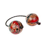 Agitador africano - Bola rítmica tradicional | Instrumento cultural Kashaka Shaiker | Pelotas agitadoras de mano adecuadas para educación musical, práctica de percusión, danza, actuación de baile