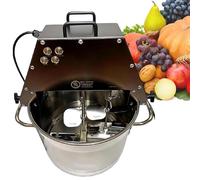 Agitador automático de alimentos, agitador de olla de 10 litros con gran apertura de alimentación, ventilador y luz, par de torsión de 62 kg para condimentos de olla caliente y mezcla de salsa