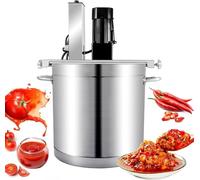Agitador automático de ollas, mezclador eléctrico de acero inoxidable con raspador de 4 cuchillas para sopa, salsa de chile, bebidas, mermelada y gachas de avena