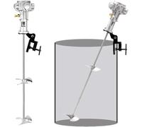 Agitador automático, mezclador neumático de pintura para tanques de 55 galones, agitador de aire con cuchilla de acero inoxidable, herramienta industrial para mezclar pintura, mezclador de barril efi