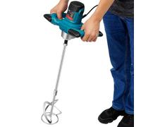 Agitador de 2100 W, agitador de mortero, batidor manual profesional con 6 velocidades ajustables 800 rpm/min, rosca mezclador de hormigón, asas ergonómicas para cemento, pintura, pegamento, masilla