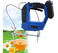 Agitador De Abejas Eléctrico De Mano | Máquina Portátil para Sacudir Colmenas | Strumento Portatile Senza Fili con Mango Antideslizante Y Clip De Nido De Tarjeta Especial (Blue, 1 Battery)