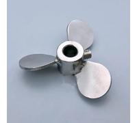 Agitador de acero inoxidable de 60 mm a 200 mm | Agitador de tres hojas con tornillo for mezcla en laboratorio(OD200mm-hole20mm)