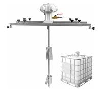 Agitador de aire de 1 tonelada y 1000 l for tanque IBC, mezclador de pintura neumático de 265 galones, hélice plegable de 400 mm, varilla agitadora de 960 mm, 0-1300 rpm