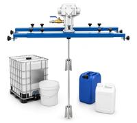 Agitador de aire Ibc de 265 galones, mezclador de pintura neumático, hélice plegable, motor de 1 hp, 0-1300 rpm, capacidad de 1000 l, herramienta de mezcla de máquina de agitación de pintura, especial