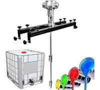 Agitador de aire IBC, mezclador de pintura neumático, máquina mezcladora de pintura automática, for agitar soluciones de viscosidad media, con soporte retráctil(Large5Cylinders)