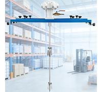 Agitador de aire IBC,Mezclador neumático de 1/2HP 3/4HP 1HP for bolsa IBC de 275 galones y tambor abierto,Hélice y soporte plegables de acero inoxidable,Máquina agitadora de pintura(Model B)