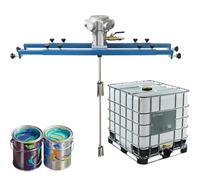 Agitador de aire IBC, mezclador neumático de soporte de pintura, hélice plegable, herramienta de mezcla de máquina agitadora, especial for barriles de toneladas