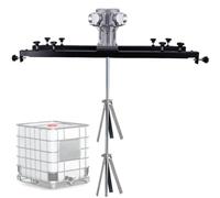 Agitador de aire IBC, mezclador neumático de tanque de 1 tonelada, agitador de pintura, longitud de varilla de mezcla 90 cm, mezclador de cemento portátil, pintura de yeso de mortero(S400)