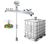 Agitador de aire IBC, neumático de 1 tonelada 3/4HP for tanque, máquina agitadora de pintura con hélice plegable, mezclador de barril, herramienta de mezcla de revestimiento de tinta