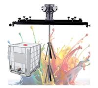 Agitador de aire, máquina mezcladora de tanque eléctrico 1/2HP 3/4HP 1HP, sin carga RPM: 0~2500RPM, mezclador de soporte neumático, máquina agitadora de pintura(Small5cylinders)