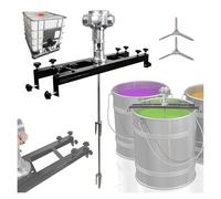 Agitador de aire, Mezclador de pintura 1000L, Mezclador de soporte neumático, Máquina agitadora de pintura, Agitador disolvente de tinta, Agitador de pintura neumático comercial(3 Cylinder)