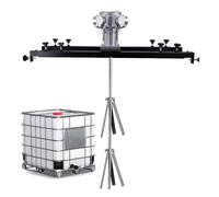 Agitador de aire, mezclador de pintura de tanque, tamaño ajustable, ajuste de velocidad Wuji, for materiales de recubrimiento de pintura, disolución de tinta líquida viscosa.