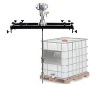 Agitador de aire, mezclador eléctrico de tanque de 1/2 HP, RPM sin carga: 0~2500 RPM, mezclador neumático con soporte, soporte for máquina mezcladora de pintura(3cylinders)