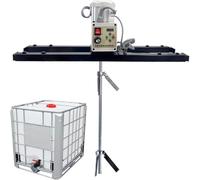 Agitador de aire vertical con velocidad ajustable y hélice plegable para mezclar pintura y tinta