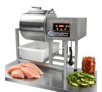 Agitador de carne comercial, marinador al vacío de acero inoxidable con rotación bidireccional para pollo, cerdo, pescado y bistec: ideal para la preparación de alimentos y la mejora del sabor.