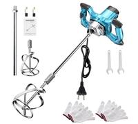 Agitador de cemento de 3100 W, 230 V, mezclador eléctrico de hormigón, mezclador de hormigón, mezclador de mano portátil, ajuste de 6 velocidades, cesta de agitación de 130 mm de diámetro, grabación