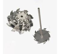 Agitador de disco de dientes de sierra de acero inoxidable 304 con varilla agitadora for mezcla de laboratorio.(150mm disk with rod)