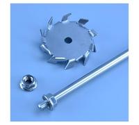 Agitador de hélice con palas de acero inoxidable, Disco de dispersión acero inoxidable 304 con varilla agitación varios tamaños(12cm disk with rod)