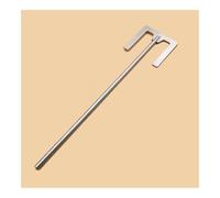 Agitador de hélice con palas de acero inoxidable, Paleta de dispersión cuchilla agitadora tipo E laboratorio con varilla acero inoxidable 304, varios tamaños(120x8x500mm)