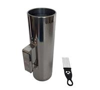 Agitador de instrumentos Guiro de metal con raspador, instrumento musical, cilindro redondo, instrumentos de percusión latina, herramienta de entrenamiento musical