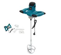 Agitador de mortero de color, 1400 W, 6 velocidades, 0 - 1200 r/min, diámetro de la rueda mezcladora 12 cm, altura de la rueda mezcladora 20 cm para mezcla de hormigón, mortero, yeso, pintura