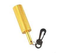 Agitador de sonajero de señal subacuática en aleación de aluminio para comunicación de amigos de buceo y conciencia ambiental durante la inmersión (amarillo)